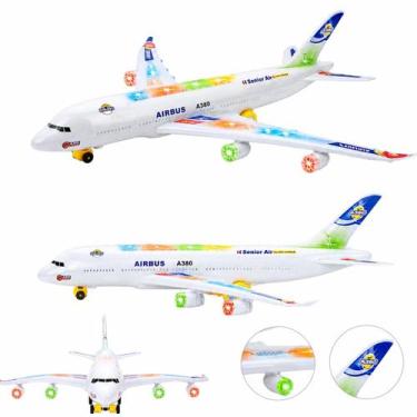 Imagem de Aviao Infantil Com Luzes LED Para Presentear - GBG STORE