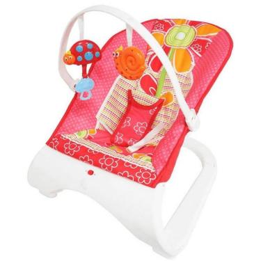 Imagem de Cadeirinha de Descanso Vibratória Musical Bw095 com Vibrações e Músicas Suaves Assento Acolchoado Branco Importway