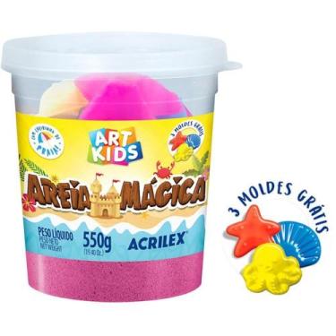 Imagem de Massa Areia Areia Magica Maravilha 550G/MO Pote - Acrilex