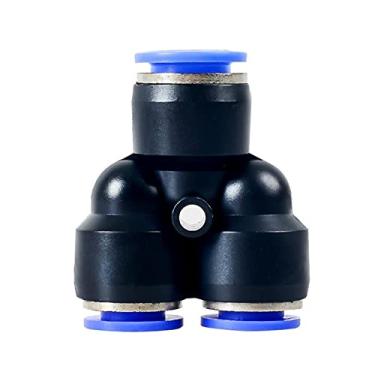 Imagem de 100 pcs 50 pcs/pack lotes PY. Acessórios pneumáticos de ar para ajuste y tipo 3- way para 4mm 6mm 8mm 10mm tubo rápido empurrão rápido em conectores YYDFPIIA (Color : PY-6mm)