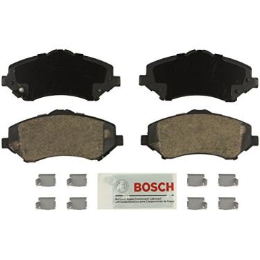 Imagem de Bosch BE1327H Conjunto de pastilhas de freio a disco azul com ferragens para Chrysler, Dodge, Jeep, Ram e Volkswagen SUVs e Vans – Dianteiro