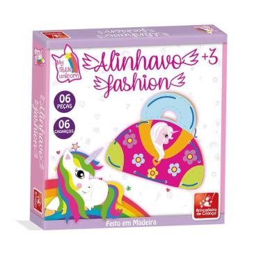 Imagem de Brinquedo Jogo Alinhavo Fashion Unicórnio Envio Imediato