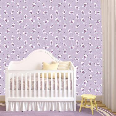 Imagem de Papel de Parede Adesivo - Ursos e coração Rosa - 042ppb