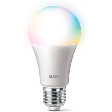 Imagem de Lâmpada Inteligente RGB - Wi-Fi - Bivolt - 10W - Soquete E27 - Elgin 48BLEDWIFI00