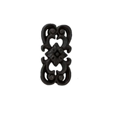 Imagem de Florão Ornamento Grade em Ferro Fundido Decoração N01 17x8cm