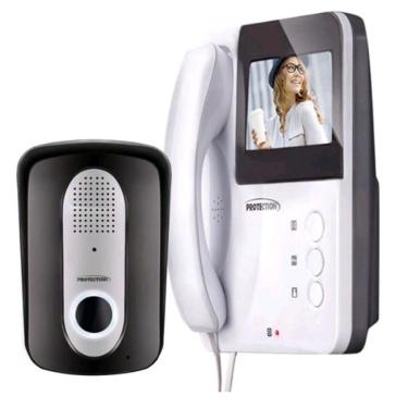 Imagem de Protection Videoporteiro Pt-3000 Mp Branco Tela Colorida