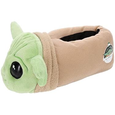Imagem de Pantufa The Mandalorian, Baby Yoda para meninos de corpo inteiro, verde, meninos tamanho 10/11 a 3/4, Verde, 1-2 Big Kid