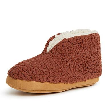 Imagem de Dearfoams Pantufa feminina original para aquecer, Teddy marrom rústico, Small