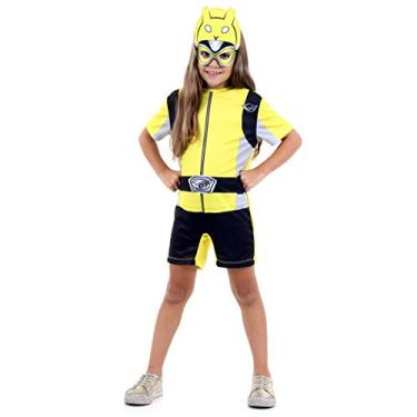 Imagem de Fantasia Power Rangers Beast Morphers Amarelo Curto Infantil 916601-P, Sulamericana Fantasias