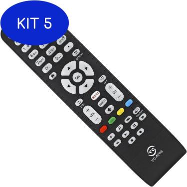 Imagem de Kit 5 Controle Tv Aoc Com Netflix Le43S5977 Le32S5970
