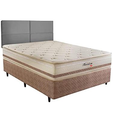 Imagem de Cama Box com Painel Montável Herval Casal Haarlem, 69x138x188 cm, Molas Ensacadas