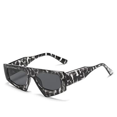 Imagem de Óculos de sol poligonais de personalidade Triângulo irregular olho de gato moda óculos de sol de rua tendência da moda óculos de sol all-match, 3, tamanho único