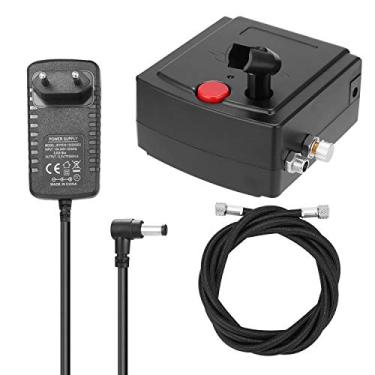 Imagem de Qudai Bomba de pulverização portátil Compressor de ar para maquiagem de arte, pintura artesanal, modelo de pulverização de flores NP