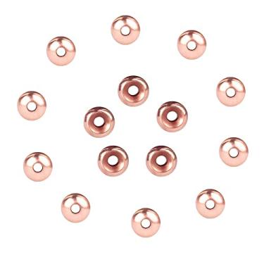 Imagem de MUUNN 100 peças de 1,5 a 6,4 mm de contas de tungstênio escareadas, material de cabeça de mosca ninfa de quatro cores, acessório de pesca, cobre galvanizado 3,5 mm