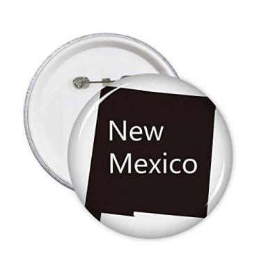 Imagem de Novo México EUA mapa contorno pinos crachá botão emblema decoração acessório 5 peças