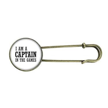 Imagem de Broche de metal retrô I Am A Capitan in The Games