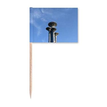 Imagem de Estrutura de unhas Art Deco presente moda palito bandeiras marcadoras decoração de festa