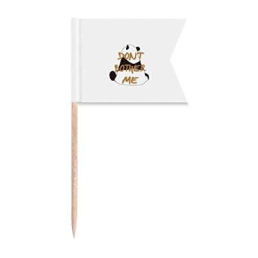 Imagem de Bandeiras de palito de dente de recusa negativa de conflito emocional, marcação de etiquetagem para bolo de festa, prato de queijo