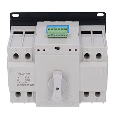Imagem de Chave de Transferência de Energia 2P LQ3-63 Chave de Transferência de Energia Dupla 2P Chave de Transferência Manual PC para Equipamentos Elétricos