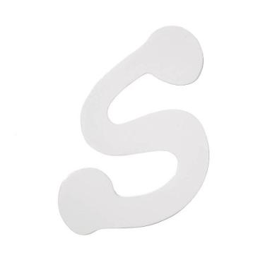 Imagem de Darice 9185-S Wood Letters, Dot to Dot S, White, 13cm