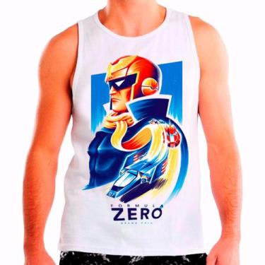 Imagem de Regata Masculina Branca Formula Zero Games Jogos 01 - Design Camisetas