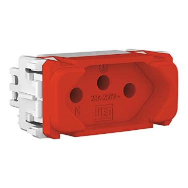 Imagem de Kit 10 Modulos Tomada 2p+t 20a 250v Vermelho Compose Weg