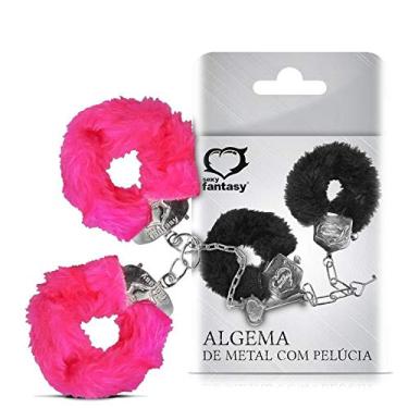 Imagem de Sexy Fantasy Algema Em Metal Com Pelucia Rosa Rosa