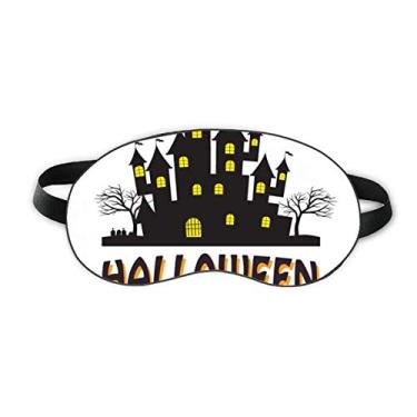 Imagem de Castelo de terror Happy Halloween Protetor de olhos macio para noite