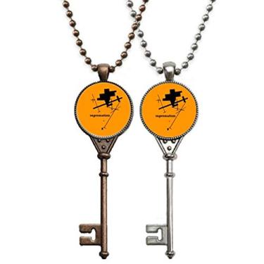 Imagem de OFFbb-USA Colar com pingente de suprematismo interno espiritual para decoração de casais