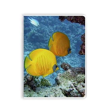 Imagem de Caderno de fotos da natureza com água do oceano, capa de chiclete, diário de capa macia