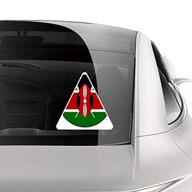 Imagem de DIYthinker Emblema nacional da África do Quênia, adesivo para carro, motocicleta, bicicleta, bagagem