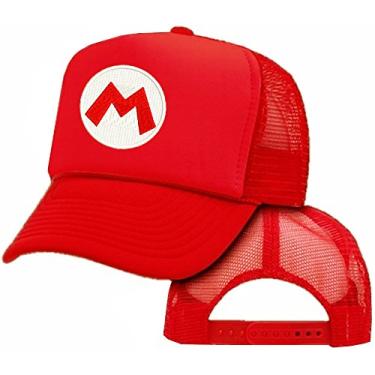 Imagem de Boné KP Super Mario Luigi Bros com logotipo bordado de malha