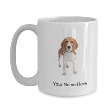 Imagem de Caneca personalizada Beagle – Caneca de café Beagle – Beagle Lovers Idea Crianças Meninos Meninas Amor – Caneca de café 425 g