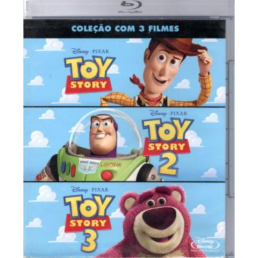 Imagem de BLU RAY COLEÇÃO COM 3 FILMES TOY STORY 1/ 2 E 3