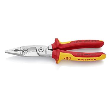 Imagem de Knipex 13 86 200 alicates para instalação elétrica testado em VDE