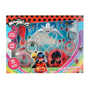 Imagem de Miraculous Ladybug Kit de Acessorios Super Luxo 20Pcs Multikids - BR1765