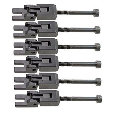 Imagem de KESOTO Peça de instrumento de selas de corda travada com sistema de bloqueio duplo para guitarra elétrica, preta