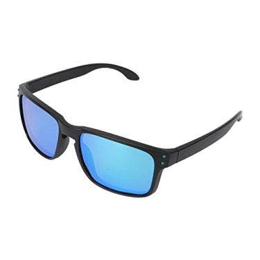 Imagem de Óculos de Sol Unissex, óculos de Sol Quadrados Livres para Mover Lentes HD Antirreflexo para Homens e Mulheres (verde prata)