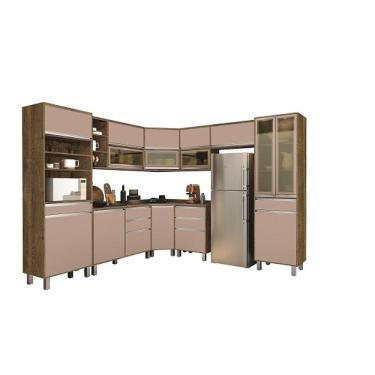 Imagem de Cozinha Turquesa 09 Peças Reflecta Castanho/Connect – Vitamov