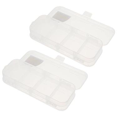 Imagem de VILLCASE 12 Peças Caixa De Artigos De Papelaria De Camada Dupla Recipientes De Plástico Transparente Estojo De Lápis Estojo De Plástico Multifuncional Suprimentos Caneta Esferográfica