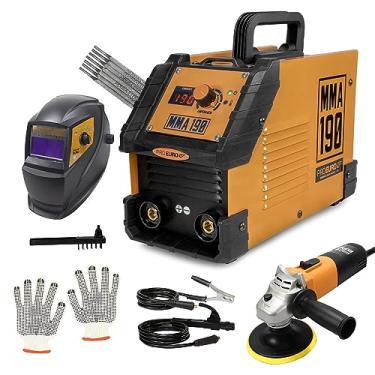 Imagem de Kit Máquina Solda Inversora 190a 220v + Esmerilhadeira + Máscara e Mais!