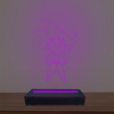 Imagem de Luminária Led 3d Goku Abajur Luxo