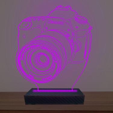 Imagem de Luminária Led 3d Máquina fotográfica Abajur Luxo