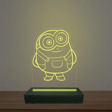 Imagem de Luminária Led 3d Minion Abajur Luxo