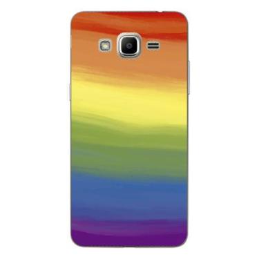 Imagem de Capa Case Capinha Samsung Galaxy Gran Prime G530 Arco Iris Aquarela -