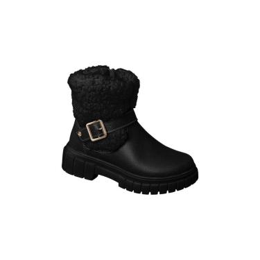 Imagem de Bota Infantil Feminina Ortopé Glam Boot com Lã Preta