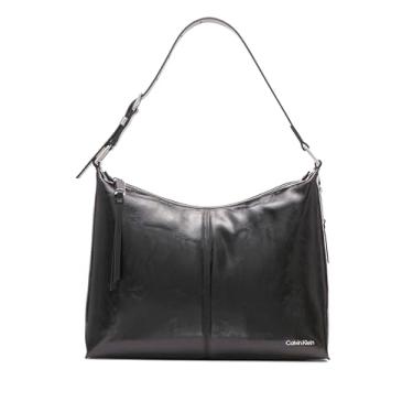 Imagem de Calvin Klein Bolsa de ombro Hobo Max Top Zip, Preto/prata, One Size