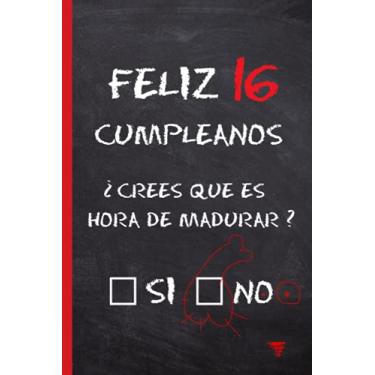 Imagem de FELIZ 16 CUMPLEAÑOS: Divertido Cuaderno de Notas, Diario Personal, Libreta de Apuntes o Agenda | Regalo Original para Amigos, Pareja o Familiares.