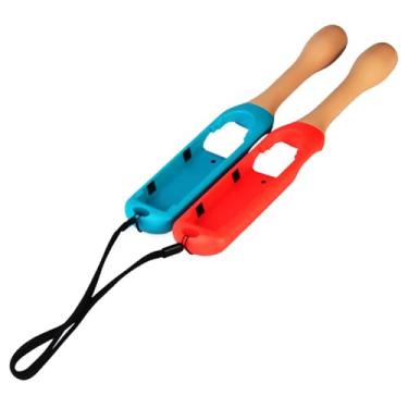 Imagem de 2* Game Playing Drumstick Drum Stick for Joy-Con Game Controller Gamepad Holder Accessories