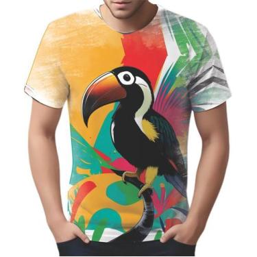 Imagem de Camiseta Camisa Tshirt Estampa Tucano Pop Art Retrato Hd  - Enjoy Shop